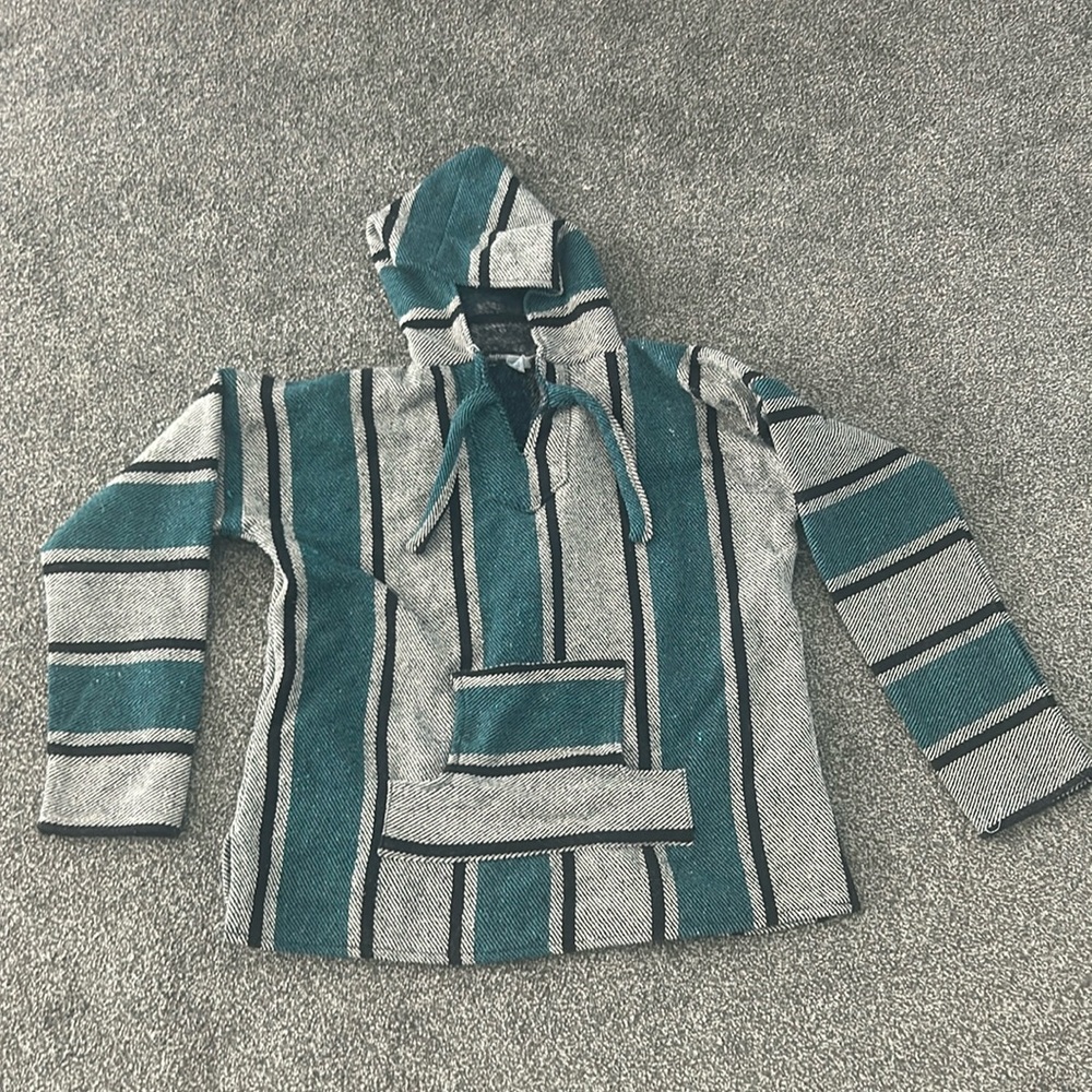 Men’s XL pullover boho Mexican hoodie